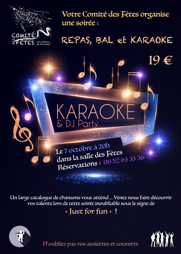 07/10/23 – Soirée Karaoké et DJ