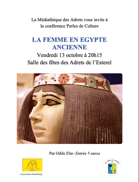 13/10/2023 – Conférence “La femme en Egypte ancienne”