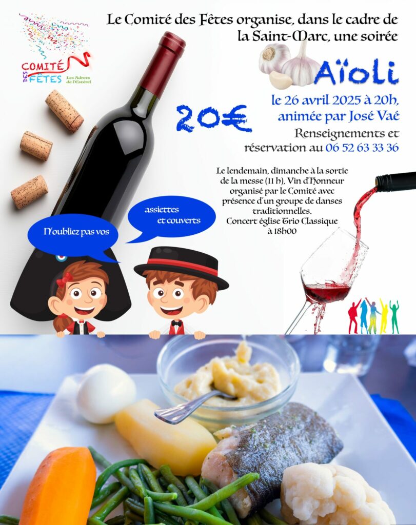 26/04/2025 – Soirée Aïoli [Week-end de la St Marc]
